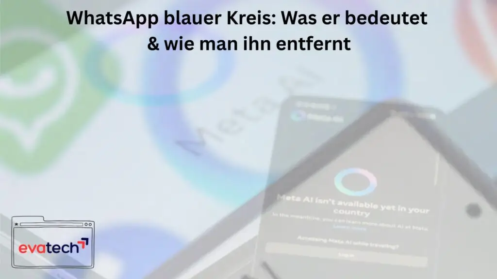 WhatsApp blauer Kreis